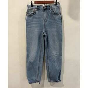 TORY BURCH Womens Blue Straight Leg Denim Jeans Size 28 100% Cotton